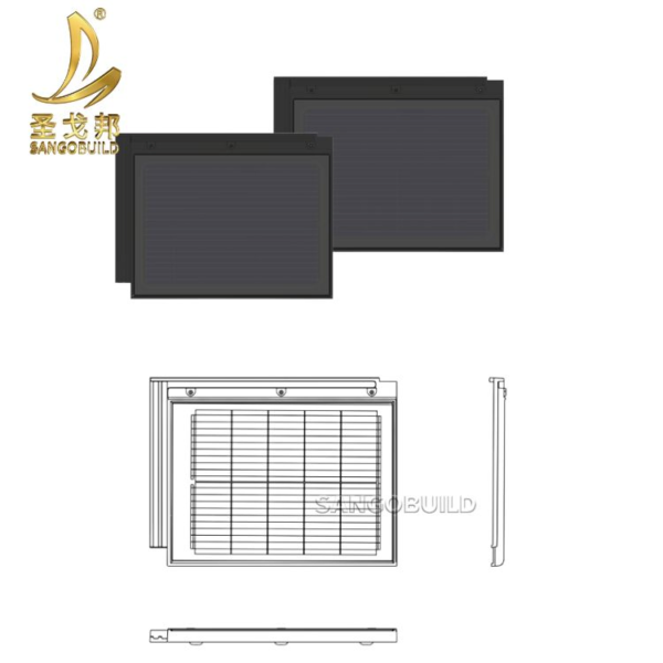 Green House Roofing Material High Efficiency Integrated with Building Monocrystalline Silicon Solar Energy Roof Tiles