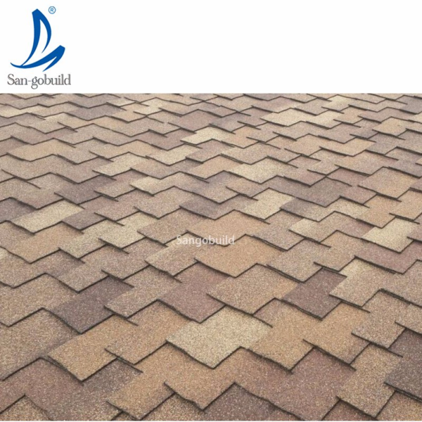 Green Roof System Pavilion Fiberglass Roof Asphalt Shingle, Color Stone Coated Waterproof Laminated Roofing Shingles