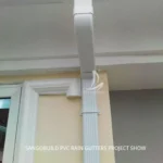 Half Round Clear PVC Rainwater Roof System Downspout Resin Gutter Fittings