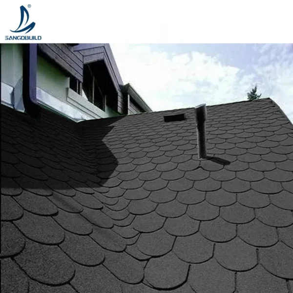 Harbor Blue Fish Scale Roof Shingles Asphalt Shingle
