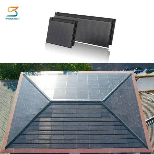 High Efficiency 3kw 5kw Home Solar Roof Tiles Photovoltaic System