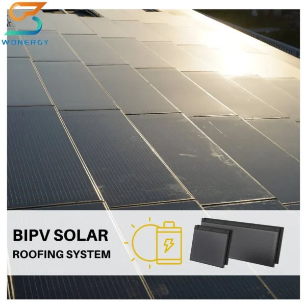High Power Generation Appliance Tessla Solar Roof Renewable Energy Solar Shingle Roof Tiles Photovoltaic for Car Charging