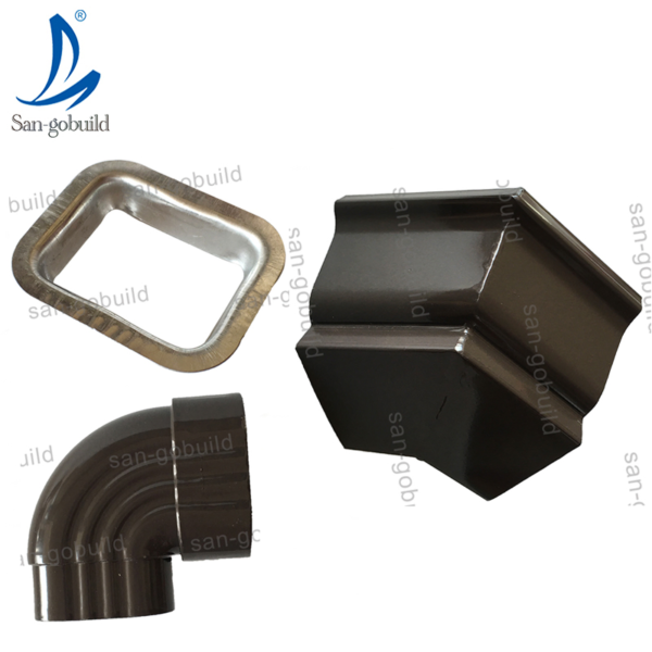 High Quality 3 M Strength Aluminium Alloy Roof Gutter, Factory Price Seamless Stainless Steel Rain Gutter