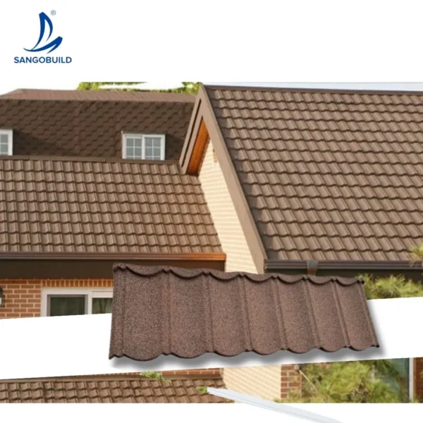 High Quality Affordable Color Stone Coated Metal Tiles Unique Rooftop