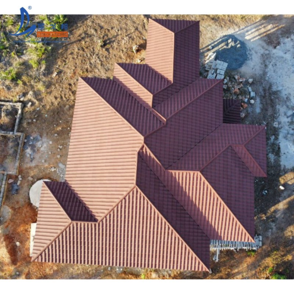 High Quality Charcoal Gray Stone Coated Metal Roof Tile Aluminum Roofing Sheet
