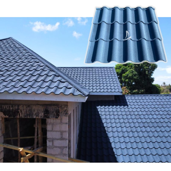 High Quality Charcoal Gray Stone Coated Metal Roof Tile Aluminum Roofing Sheet