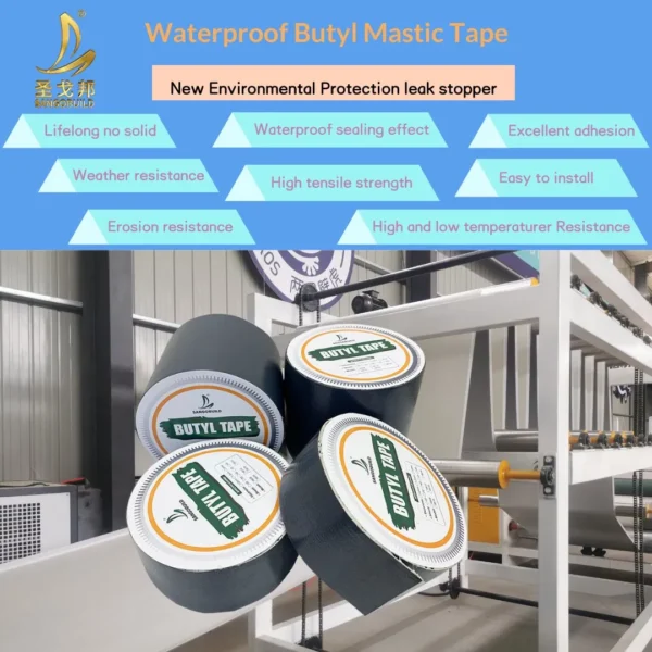 High Quality Construction Materials Waterproofing Membrane Self Adhesive Bitumen Waterproof Butyl Tape