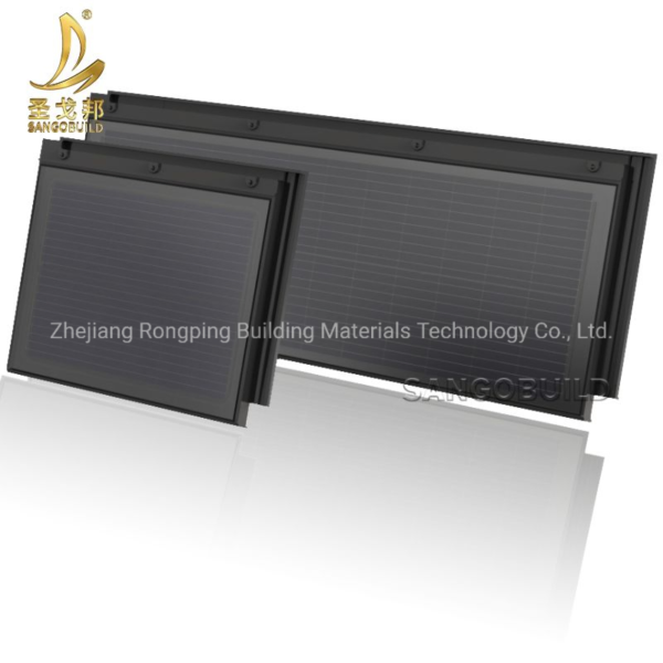 High Quality Double Glass Solar Cell BIPV Panels Solutions Wooden Houses Solar Shingle Roof Tiles Photovoltaic