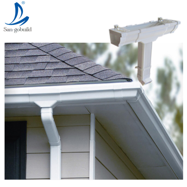 High Quality Green PVC Pipes Price Rain Drainage System PVC Gutter