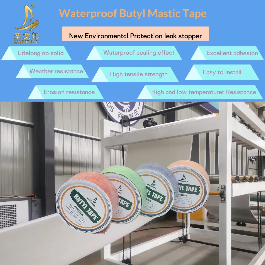High Quality Hot Selling Single Sided Roofing Leakage Repairing Sealing Antiseptic Butyl Rubber Tape High Quality Hot Selling Single Sided Roofing Leakage Repairing Sealing Antiseptic Butyl Rubber Tape
