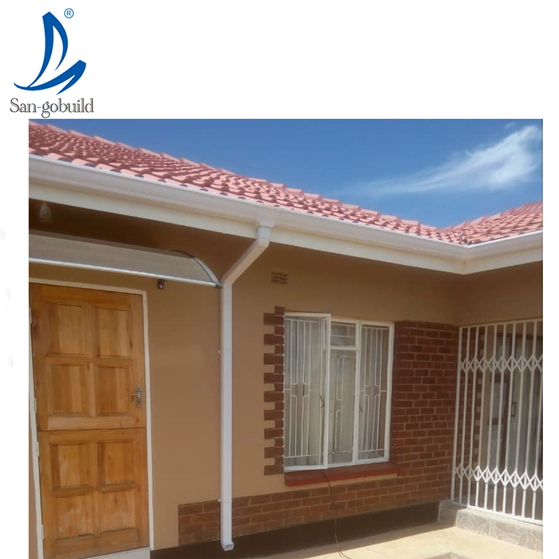 High Quality Plastic PVC Downspout Roof Rain Gutter System for Villa House High Quality Plastic PVC Downspout Roof Rain Gutter System for Villa House