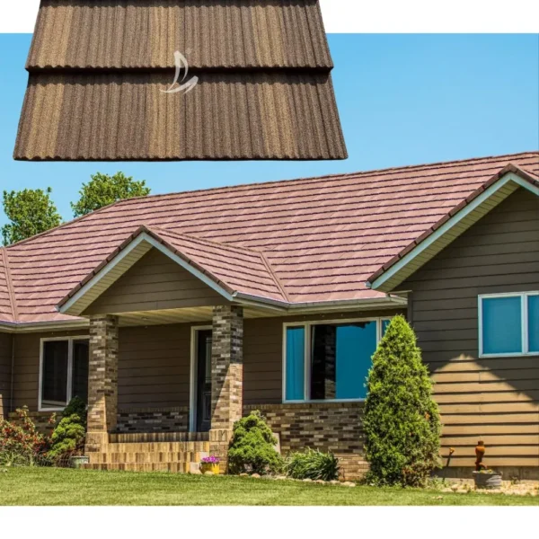 High-Quality Stable Roof Tile China Supplier Shake Stone Coated Metal Roofing Sheet