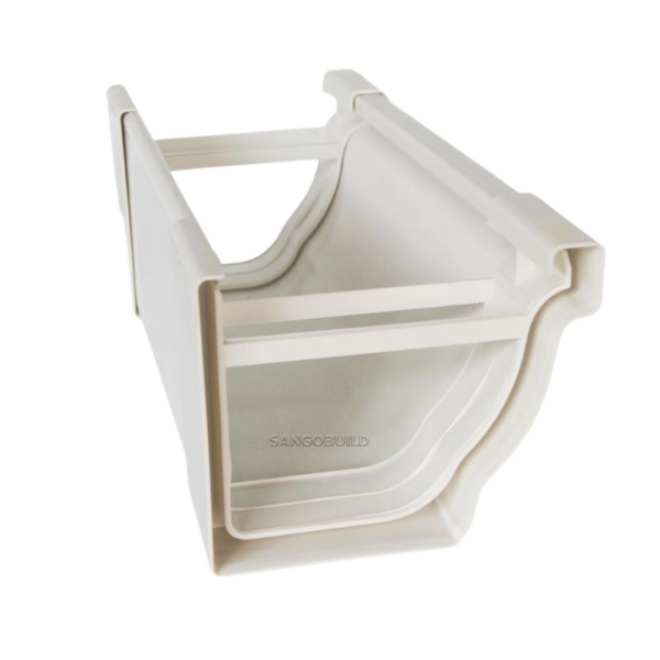 High Quality White Black Brown Color 7inch 5.2inch PVC Rain Gutter for Malaysia Philippines Singapore