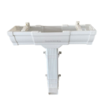High Quality White Black Brown Color 7inch 5.2inch PVC Rain Gutter for Malaysia Philippines Singapore