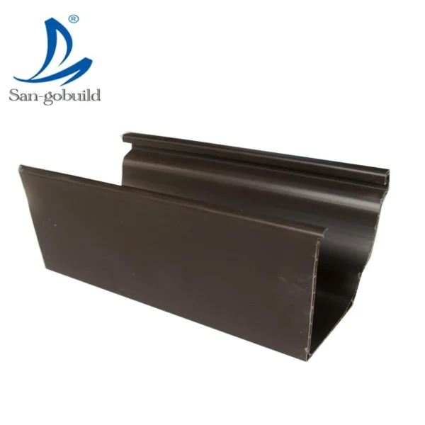 High Quality White Brown Black PVC Roof System Rain Gutter