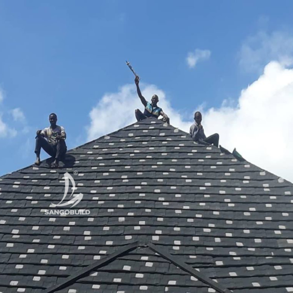 High Qualtiy Building Materials Mabati Iron Stone Coated Roofing Tiles Covered for Public Project