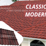 High Range Corrugated Metal Classical Stone Coated Steel Roof Tile in Aluzinc Roof Materials