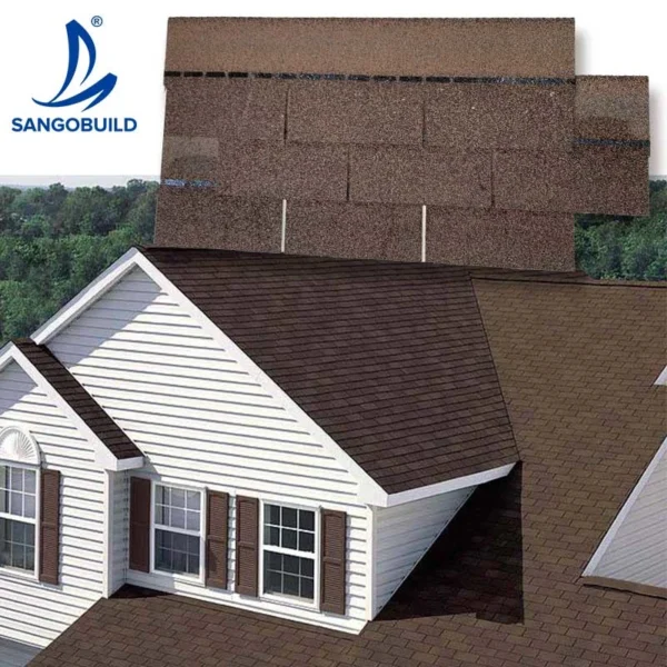 Highly Recommended Fiberglass Asphalt Bitumen Roofing Shingle 3 Tab Roof Tiles