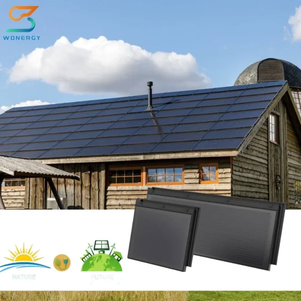 Home Energy Rooftop Solar Product Solar Panel Roof Tiles 30W High Efficiency Solar Roof Tiles