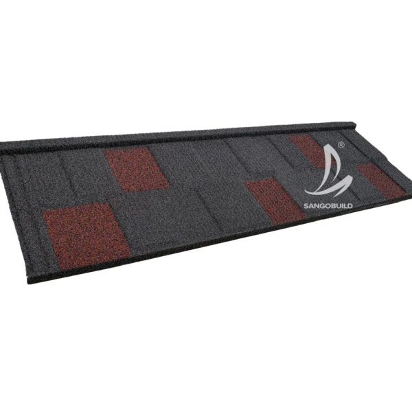 [Hot Item] Black Red Color Stone Coated Metal Aluminum Zinc Steel Roofing Sheets for Nigeria West Africa