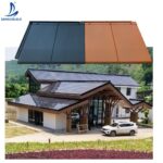 [Hot Item] BMC Materials Black Color Waterproof Slate Roof Tiles with Solar Tile