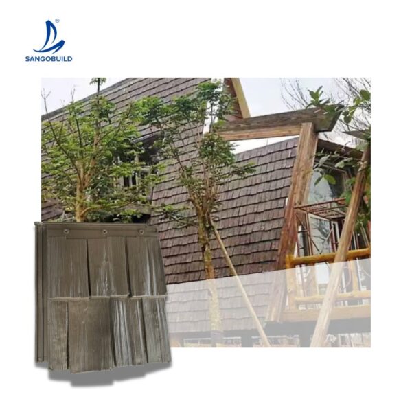 [Hot Item] BMC Materials Vermin Proof Cedar Wood Surface Wooden Shingle Roofing Tiles