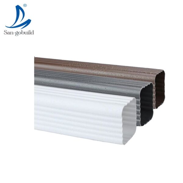 [Hot Item] Building Material Rainwater Systems PVC Plastic Downspout Square Rain Gutters