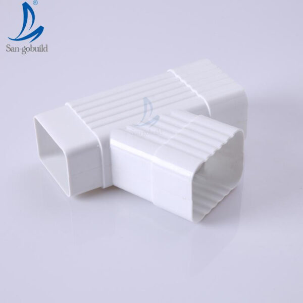 [Hot Item] Color Aluminum Gutter Fittings Metal Rain Gutter Drop Outlet Roof Drain System Steel Water Collector Gutter Guard Mesh Low Price