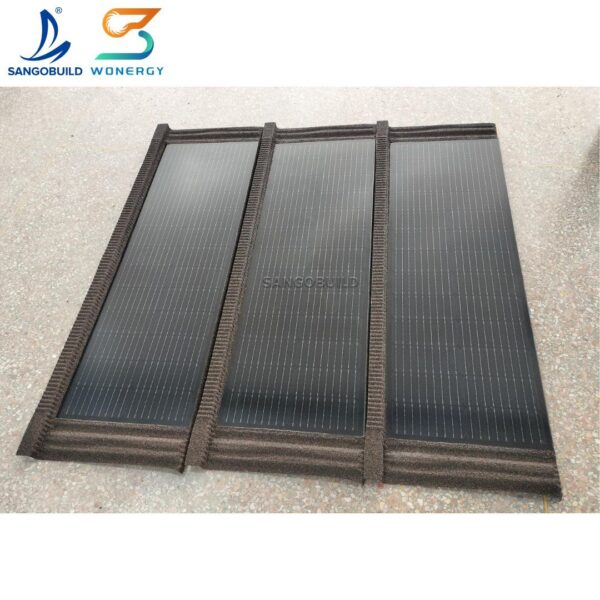 [Hot Item] Germany Green Solar Roofing Material Clean Energy Electric Bill Saving BIPV Metal Solar Roof Tiles
