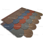 [Hot Item] Waterproof Material Roofing Shingle Layer Blue Fish Scale Asphalt Shingle