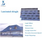 Hot Sale 30 Years Building material Laminated Roof Tile Roofing Tile Asphalt Shingle Residential Viall