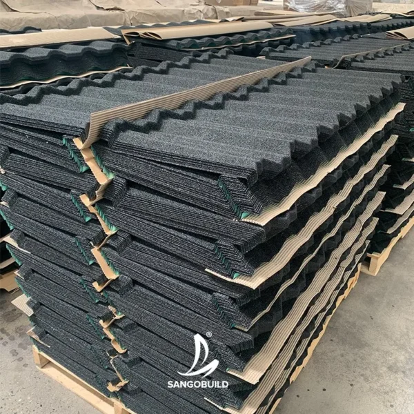 Hot Sale China Factory Corrugated Roofing Alu-Zinc Steel Roof Tile Stone Coated Metal Roofing Sheet