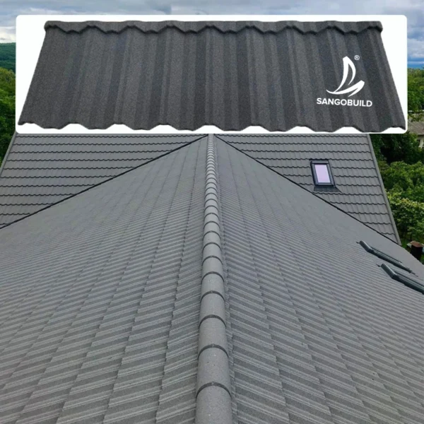 Hot Sale China Factory Corrugated Roofing Alu-Zinc Steel Roof Tile Stone Coated Metal Roofing Sheet