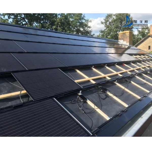Hot Sale High Power Generation BIPV Solar Roofing Tile 35W Photovoltaic Solar Panel Tiles