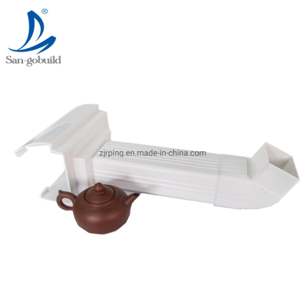 Hotsale Anti-UV Building Materials White Vinyl Roofing Drainage Rainwater Colloector Quality PVC Rain Gutter