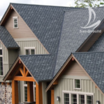 House Roofing Shingles Materials 3 Tab Laminated Design Durable Asphalt Shingles Fish Scale