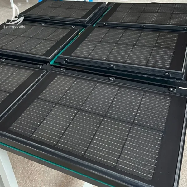 Hybrid Sustainable Solar Energy Roofing Systems for House 10kw 3kw with Storage Battery Inverter BIPV Solar Roof Tile