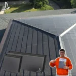 Hybrid Sustainable Solar Energy Roofing Systems for House 10kw 3kw with Storage Battery Inverter BIPV Solar Roof Tile