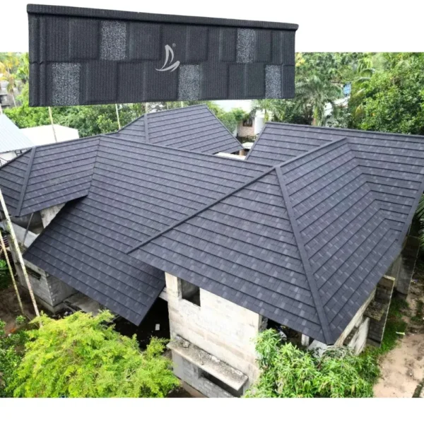 India Hot-Sale Design Metal Roofing Aluminum Roofing Material Corrugated Roofing Sheet Classic Shingle Stone Coated Metal Roof Tile