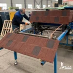 India Stone Coated Steel Roof Tile Aluminium Panels Building Black and Grey Spots Roofing Sheet