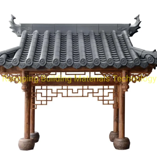 India Thailand Japan Vietnam Korean Roofing Tiles Traditional Polyester Roofing Buddhist Architecture Temple Roof Tiles