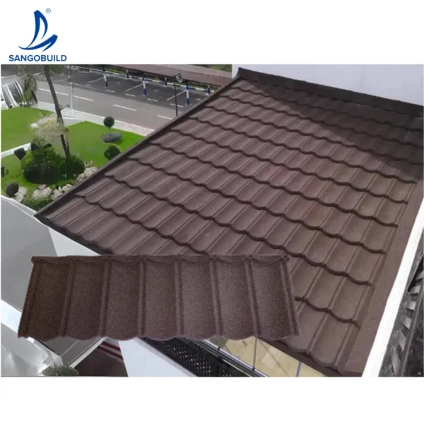 Indian Hot Sale Building Materials Stone Coated Metal Roofing Tiles Bond Tile