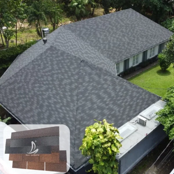 Indian Hot-Sale Laminated Asphalt Sbs Roof Shingles Price Anti-Algae Architectural Roofing Shingle