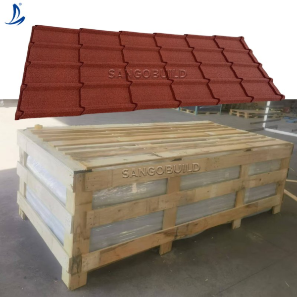 Innovative Design Long Span Stone Coated Metal Roof Tile for Commicial Buildings