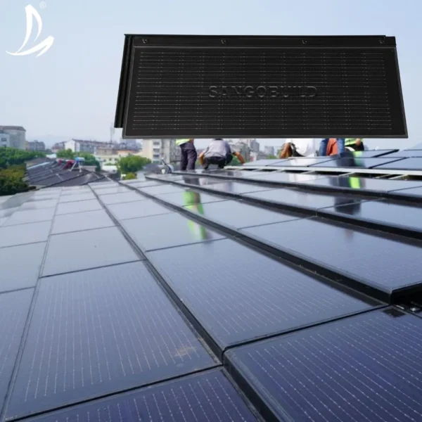 Integrated Photovoltaic Solution Solar Roof Shingles Solar Energy System