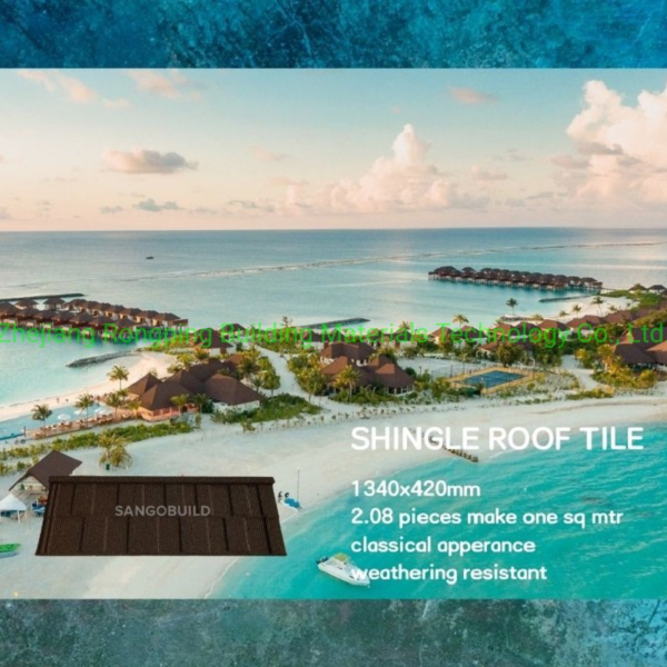 Interlocking Panels Classical Type Galvalume Color Stone Coated Metal Roof Tile China Best Price Shingle Tile Color Coated Corrugated Roofing Sheet for Building