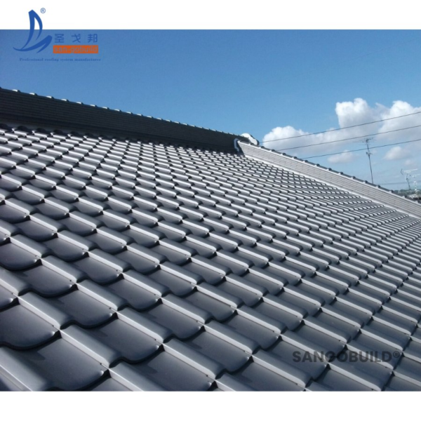 Japanese Clay Roof Tile Garden Roofing Material Gery Roofing Shingle for Resort