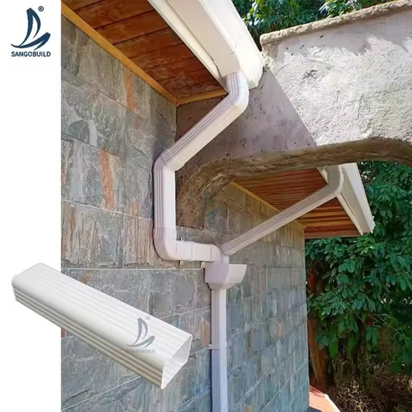 K Style Plastic Roof Gutter System Roofing Rainwater Drainage Rain Gutter