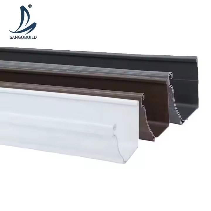 K Style Plastic Roof Gutter System Roofing Rainwater Drainage Rain Gutter K Style Plastic Roof Gutter System Roofing Rainwater Drainage Rain Gutter