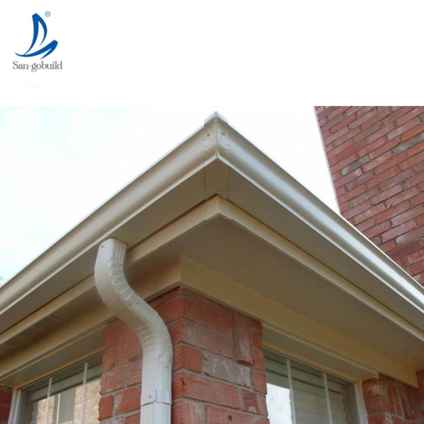 K-Style PVC Roof Water Drain System Square Plastic Water Rain Gutter for Rain Gutters